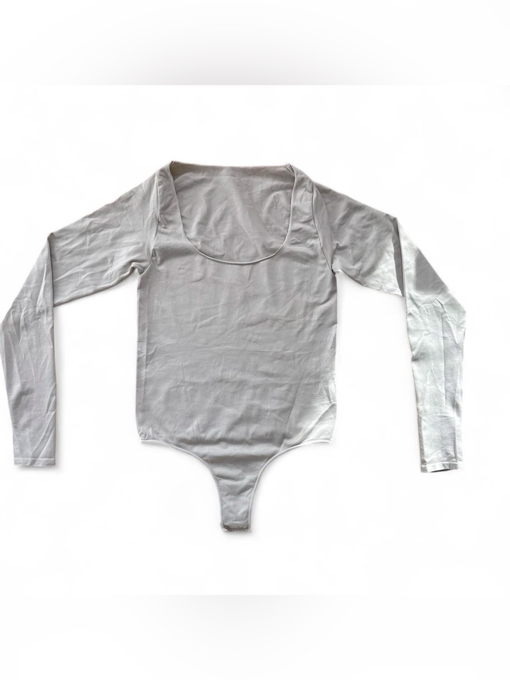 SKIMS Long Sleeve Scoop Neck Bodysuit - neutal shade